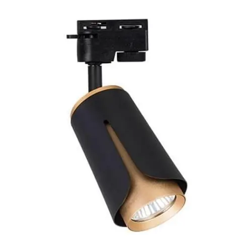 Reflektor szynowy GU10 1-fazowy czarno-złoty VIP - Oferta kończy się wkrótce