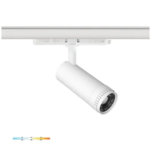 Promocja kończy się wkrótce - Lampa szynowa LED 10W CCT zoom 30-60° 3-fazowa biała