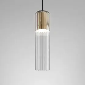 Duży rabat | MODERN GLASS Tube WP LED fi50 M940 zwieszany złoty 59840-M940-D9-00-19 AQForm