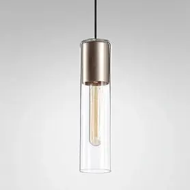 Łatwy zwrot | MODERN GLASS Tube TP E27 fi50 Phase-Control zwieszany szary 50473-0000-U8-PH-84 AQForm