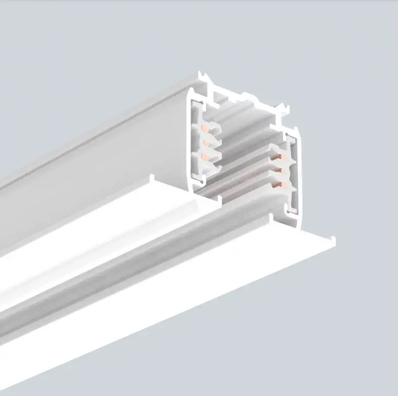 Łatwe zamówienie - 3M SZYNOPRZEWÓD WPUSZCZANY 3 FAZOWY DALI (3000mm)--Biały--POWERGEAR