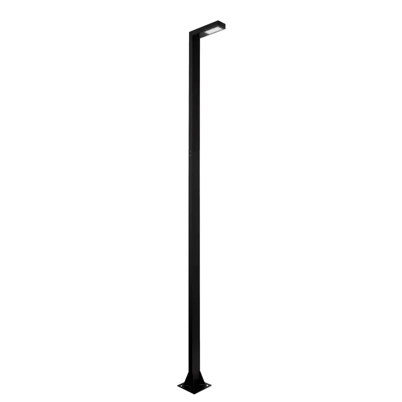 Lampa parkowa NORLYS ASKER POLE PRO 5200BL 350cm 3000K DALI2 / NightDim Czarny | Prosto od producenta