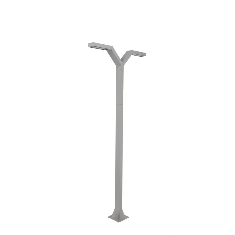 Zamów dziś | Lampa parkowa podwójna NORLYS TRYSIL PRO 1022AL 3000K 300cm DALI2 / NightDim Aluminium