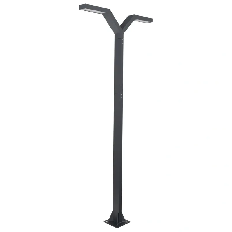 Lampa parkowa podwójna NORLYS TRYSIL PRO 1030GR 3000K 350cm DALI2 / NightDim Grafitowy | Nowość w asortymencie