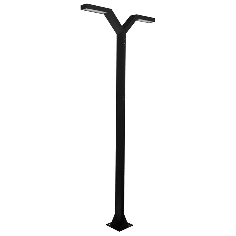 Lampa parkowa podwójna NORLYS TRYSIL PRO 1043BL 4000K 400cm DALI2 / NightDim Czarny - Sprawdzony produkt