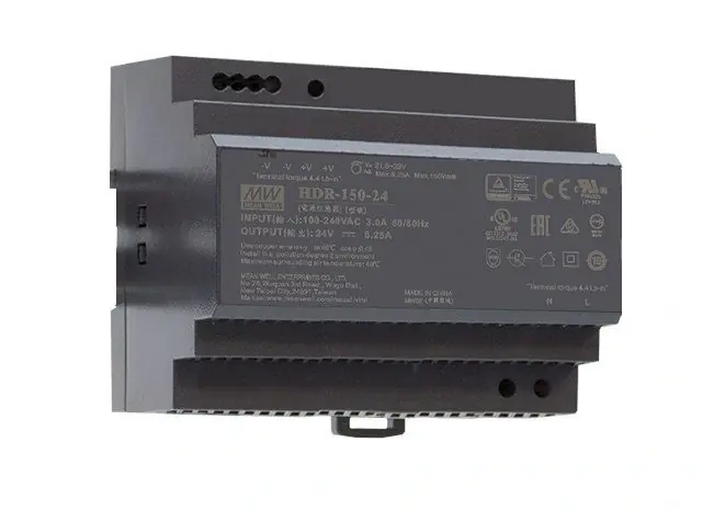 Zasilacz na szynę DIN 150W 24V 6.25A HDR-150-24 - Wygodne zakupy
