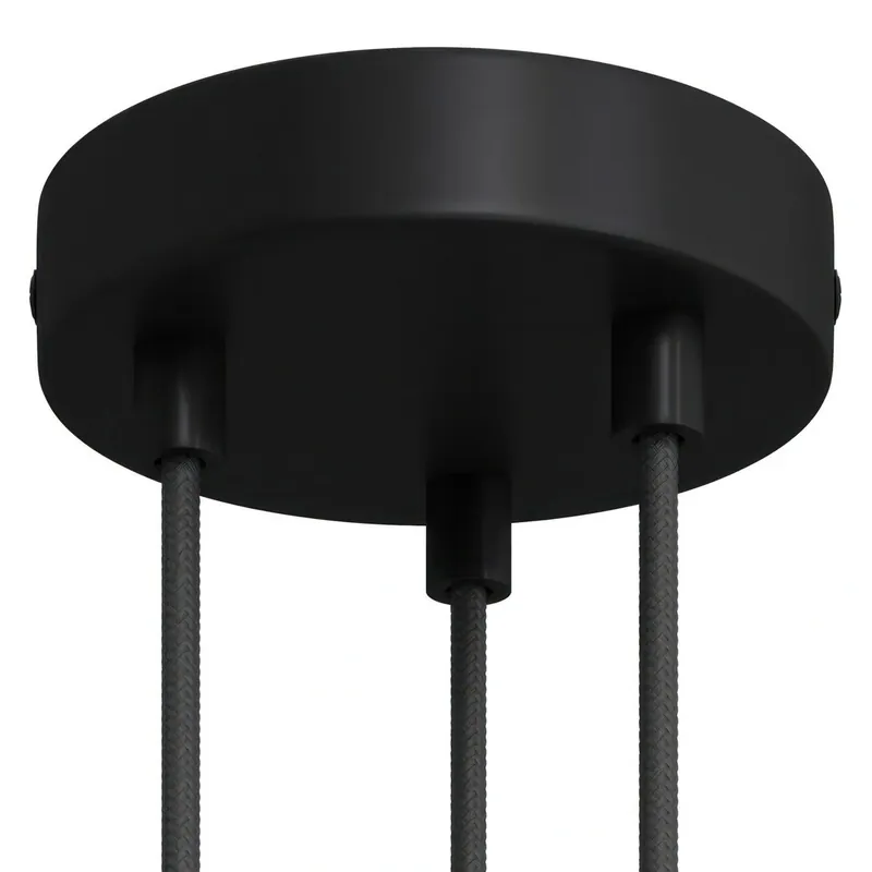 Wyjątkowa oferta | Okrągła podsufitka rozeta metalowa 3 otwory Creative cables BKRM573F-KRM573FVNTERM
