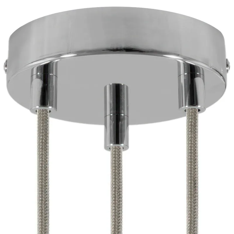 Cena fabryczna | Okrągła podsufitka rozeta metalowa 3 otwory Creative cables BKRM573F-WIFIKRM573FCRTERM