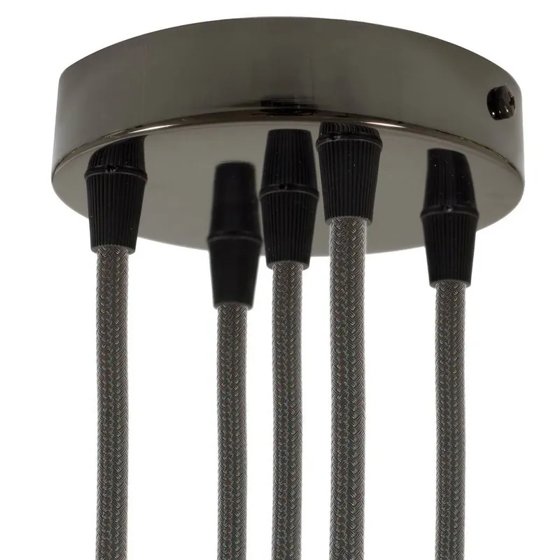Od ręki | Okrągła podsufitka rozeta metalowa 5 otworów Creative cables BKRM575F-KRM575FBR