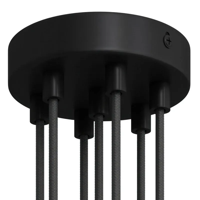 Najwyższa jakość | Okrągła podsufitka rozeta metalowa 7 otworów Creative cables BKRM576F-KRM576FVNTERM