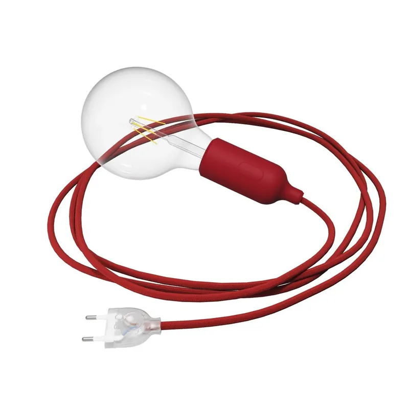 Silikonowa lampa Snake z włącznikiem i wtyczką Creative cables B-PSSSW-17-PSSRSSEUTSW5RC35-L | Wyjątkowa oferta
