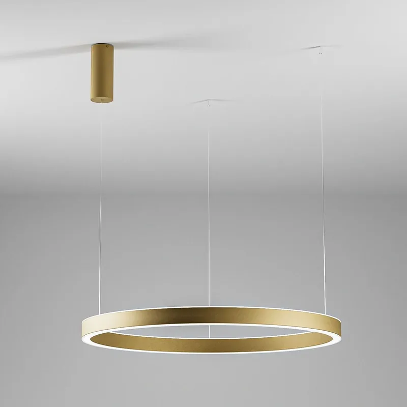 Cena specjalna - Lampa wisząca CRISEIDE ORO SPAZZOLATO FCRSO9 Gealuce