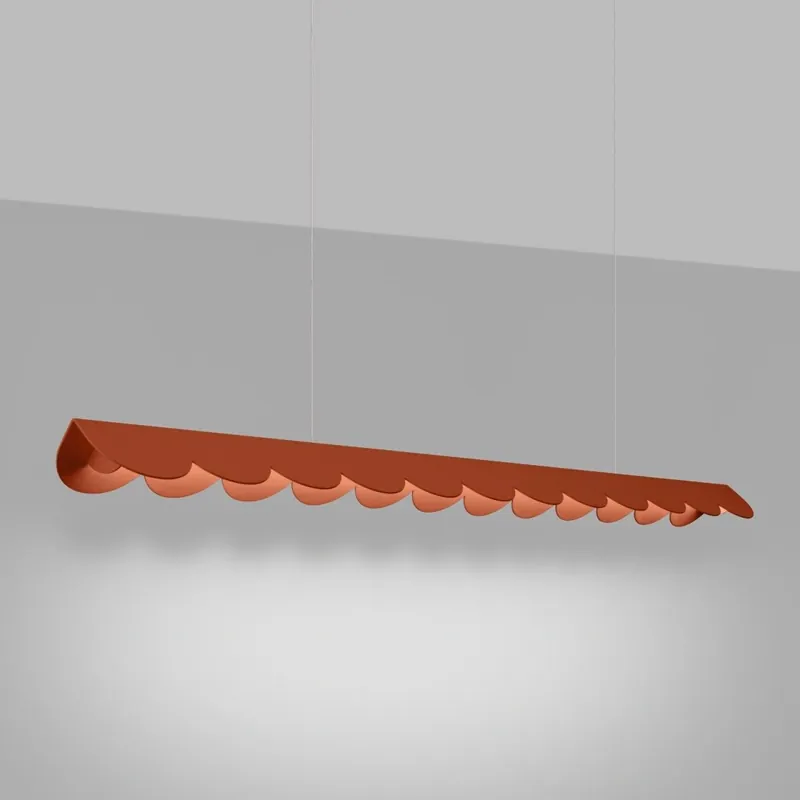 Sprawdź teraz | Lampa wisząca BISCUIT ochra czerwona LED 3000K Thoro TH.558