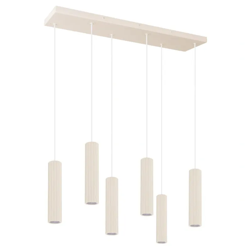 Lampa wisząca IVAR DALI 6L beżowa LED 3000K Thoro TH.585 | Darmowy zwrot