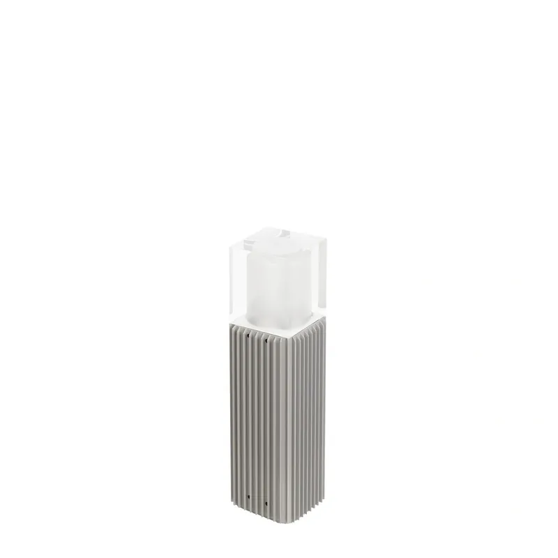 Ograniczona dostępność - Lampa ogrodowa ryflowana NORLYS FRIGGA LED DALI 2151AL 50cm Aluminium
