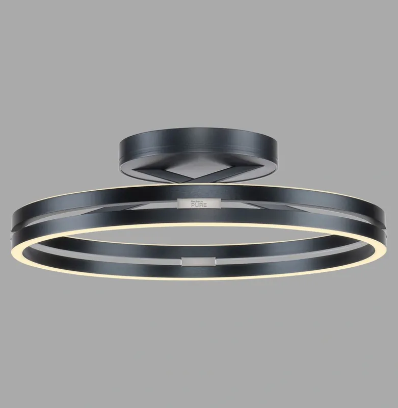 Produkt wysokiej jakości - Paul Neuhaus 003902-030810 Lampa Sufitowa Szary PURE LOOP