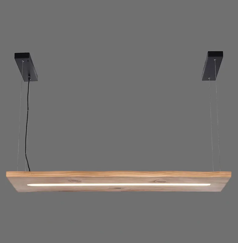 Cena promocyjna - Paul Neuhaus lampa Wisząca Czarny/drewno PALMA 003902-024878
