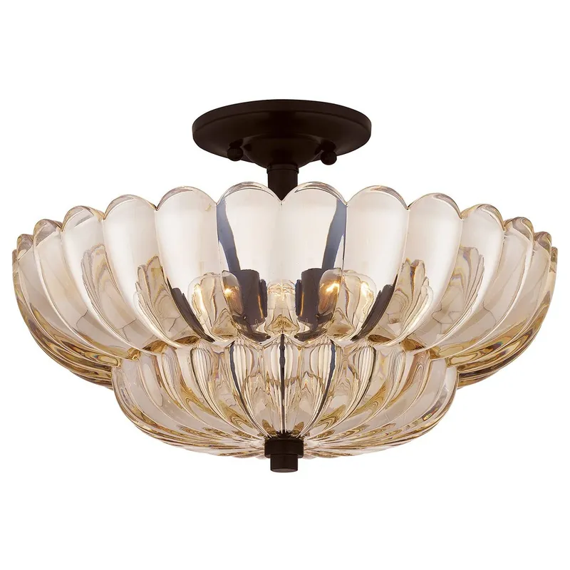 Półplafon Whitecap - 4 źródła światła - Kakaowy brąz Elstead Lighting QZ-WHITECAP-SF-M - Zniżka