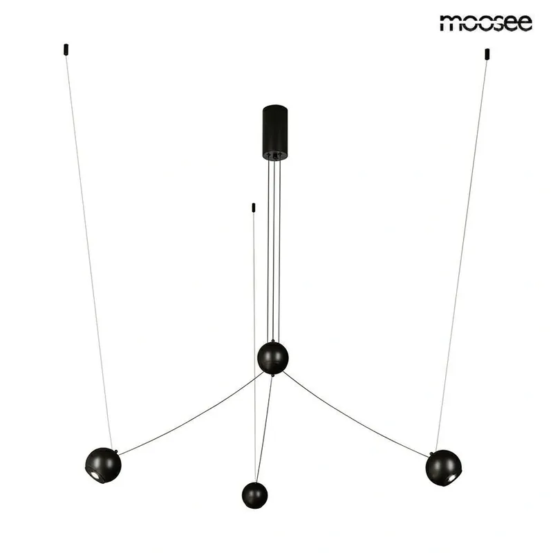 MOOSEE lampa wisząca OCTO 3 czarna - Okazja dnia