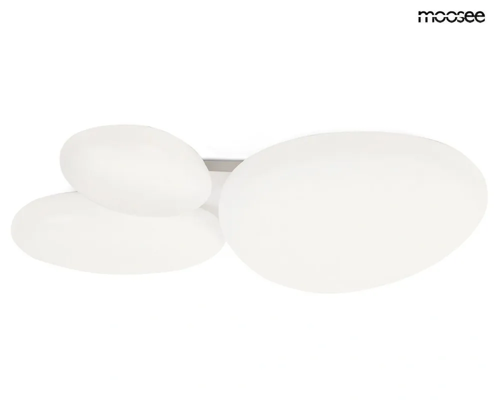 MOOSEE lampa sufitowa / plafon CLOUD 3 biała | Jakość premium