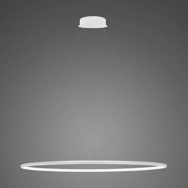 ALTAVOLA DESIGN Lampa wisząca Ledowe Okręgi No.1 100cm 4k biała ściemnialna LA073/P_100_in_4k_white_dimm | Na stanie