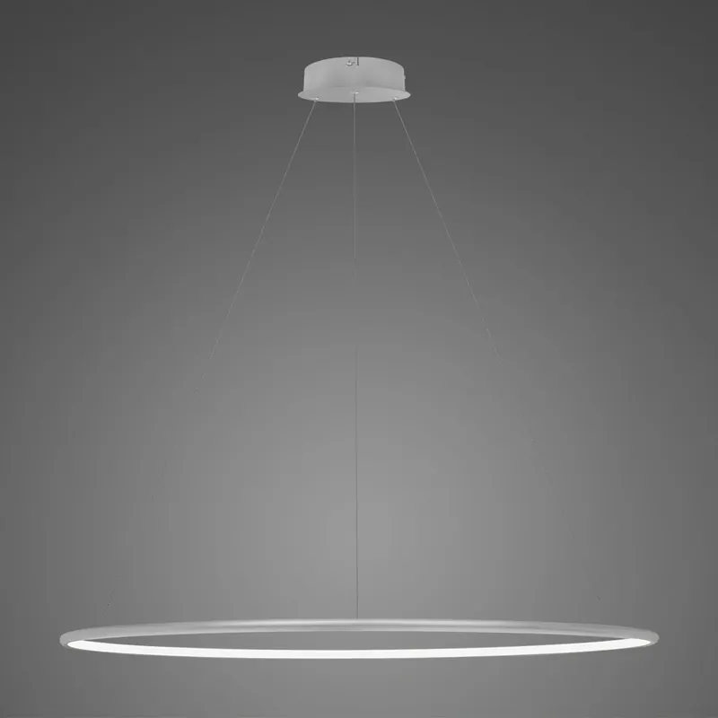 ALTAVOLA DESIGN Lampa wisząca Ledowe Okręgi No.1 120cm 4k srebrna LA073/P_120_in_4k_silver | Tylko przez ograniczony czas