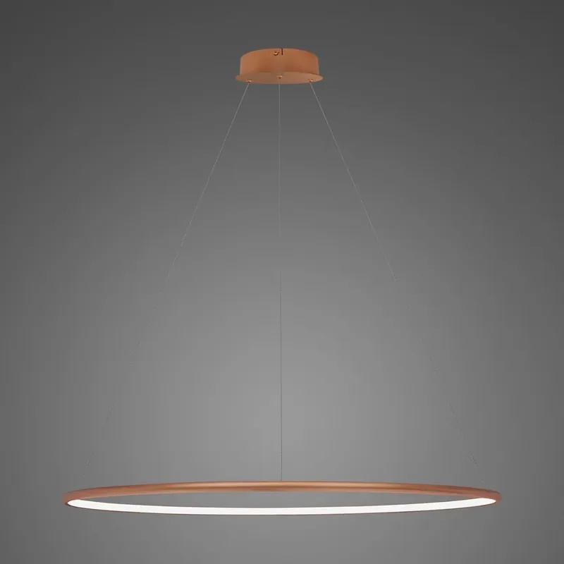 ALTAVOLA DESIGN Lampa wisząca Ledowe Okręgi No.1 100cm 3k miedziana ściemnialna LA073/P_100_in_3k_copper_dimm - Wysyłka od ręki