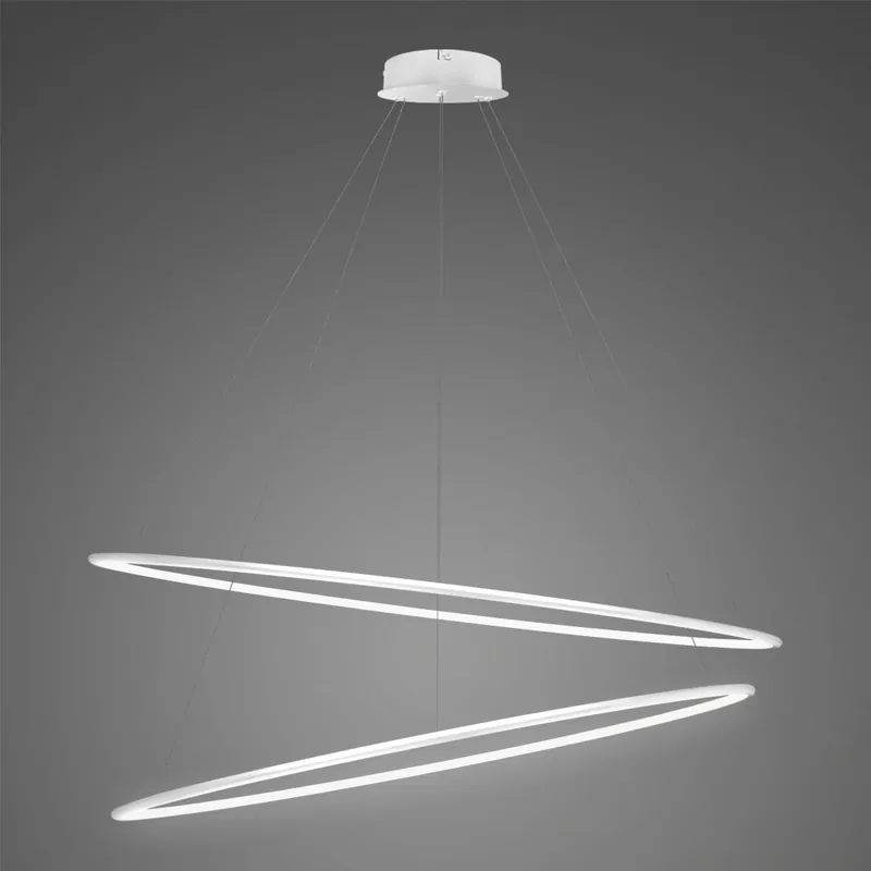 ALTAVOLA DESIGN Lampa Ledowe Okręgi No.2 120cm 4k biała LA074/P_120_in_4k_white | Nowość w sprzedaży