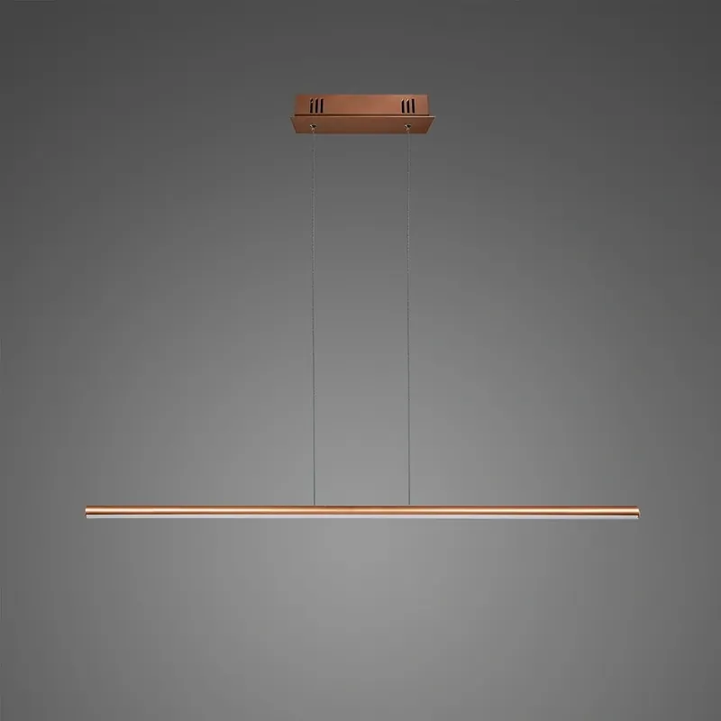 Od ręki | ALTAVOLA DESIGN Lampa wisząca Linea No.1 100cm 4k miedziana ściemnialna LA089/P_100_4k_copper_dimm