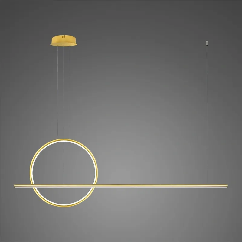 Obniżka - ALTAVOLA DESIGN Lampa wisząca Linea No.2 40cm 3k złota Dali LA087/PX143_40_3k_gold_Dali