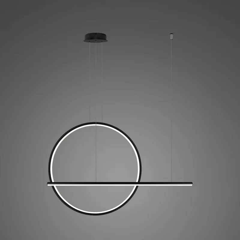 ALTAVOLA DESIGN Lampa wisząca Linea No.2 80cm czarna 3k Dali LA087/PX_80_3k_black_Dali - Superoferta