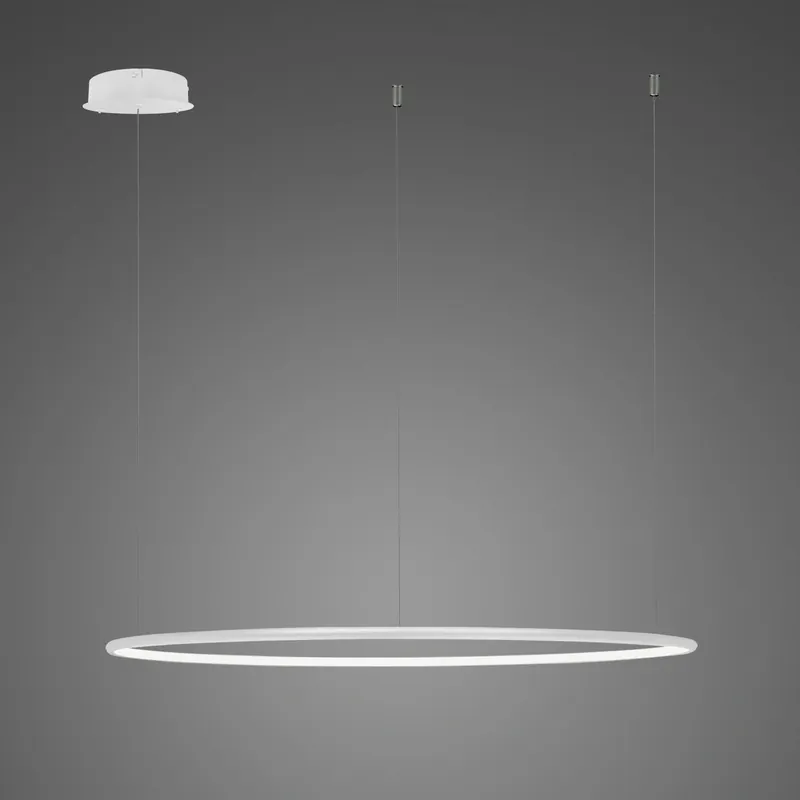ALTAVOLA DESIGN Lampa wisząca Ledowe Okręgi No.1 120cm 3k biała pająk LA073/CO_120_in_3k_white - Wysoka jakość