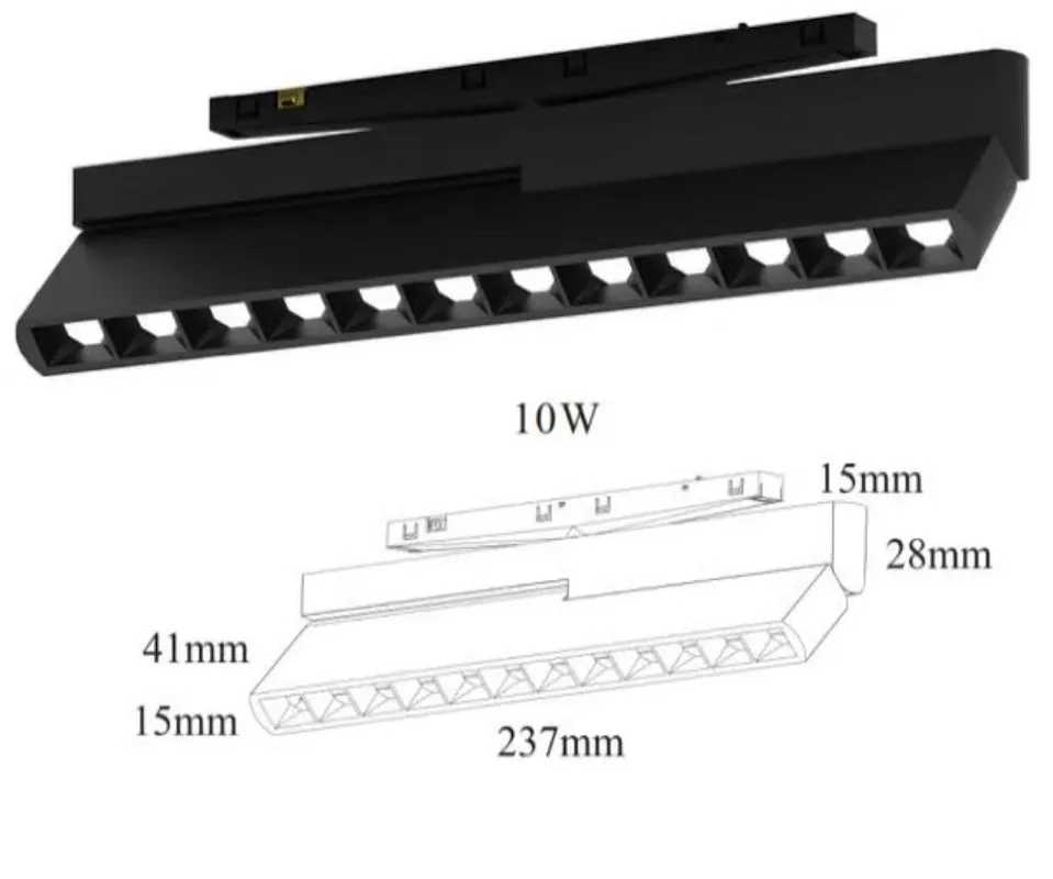 Nowość w asortymencie - Regulowana oprawa liniowa Rafter DOTS do systemu MICRO11 Magnetic 10W 3000KULTL-MC6