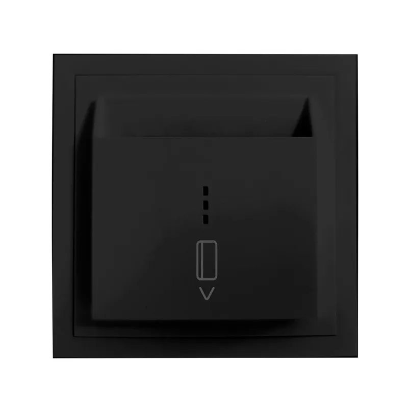 VOLTWERK – AD043-613 Włącznik kartowy, czarny, 10 A, 250 V | Szybka dostawa