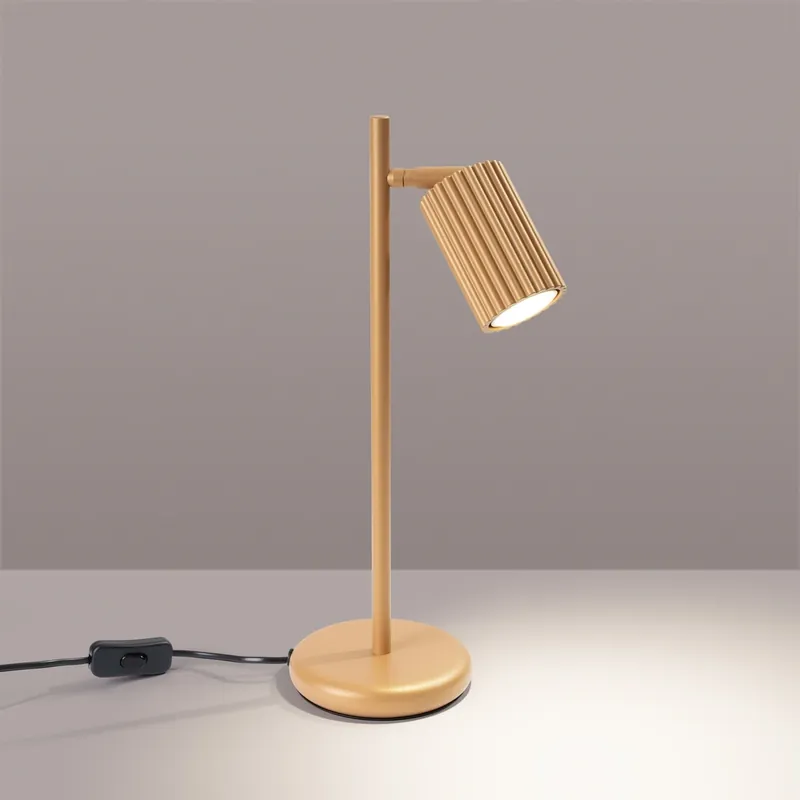 Rabat - SOLLUX SL.1567 lampa biurkowa KARBON złota