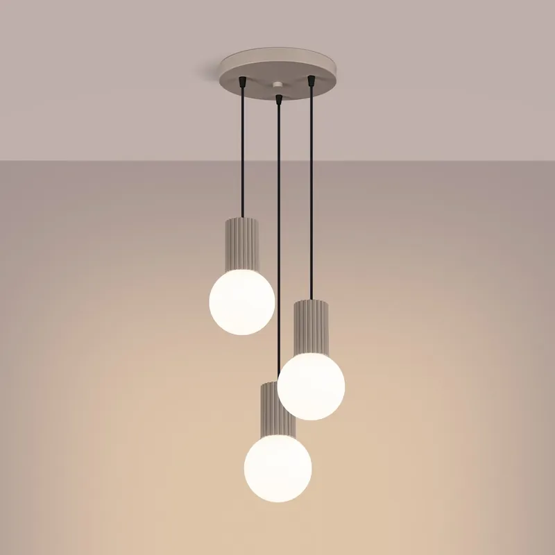 Cena specjalna | SOLLUX SL.1745 lampa wisząca HALO 3P taupe