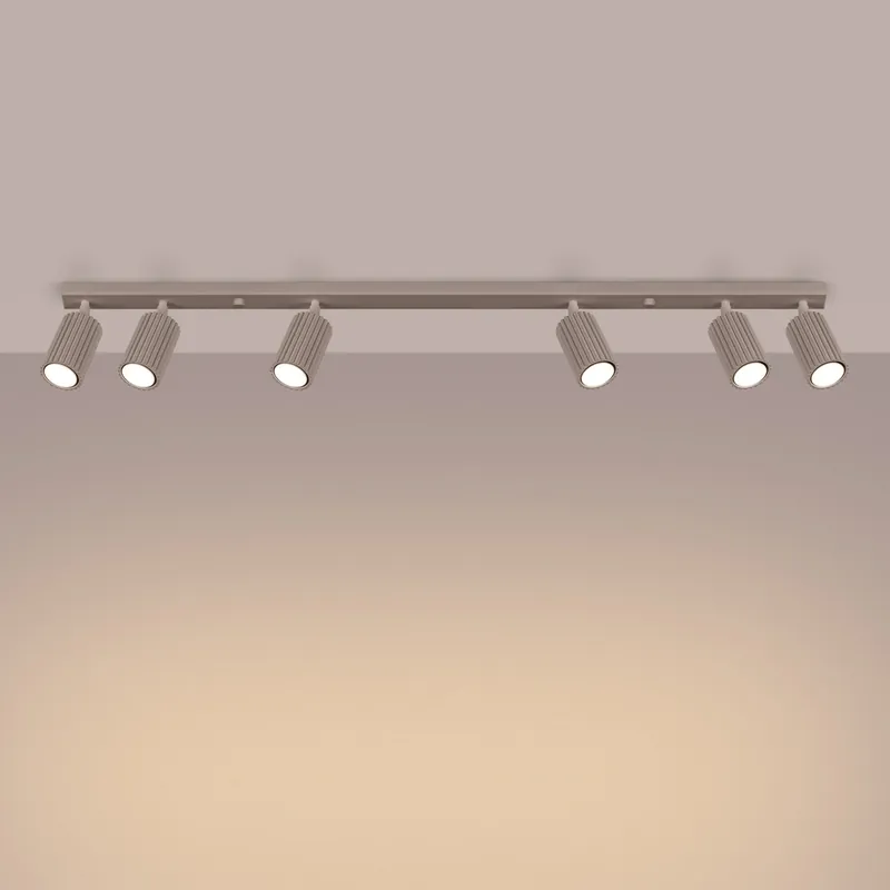 Produkt premium | SOLLUX SL.1766 plafon KARBON 6L taupe