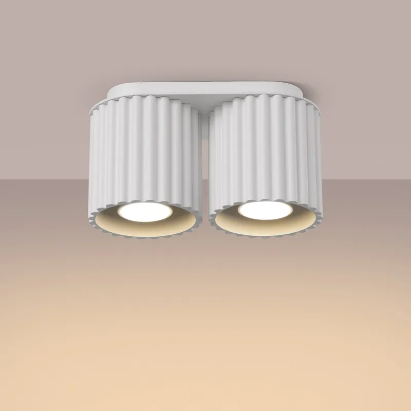 SOLLUX SL.1780 plafon AURA 2 biały GU10 | Sprawdzony wybór