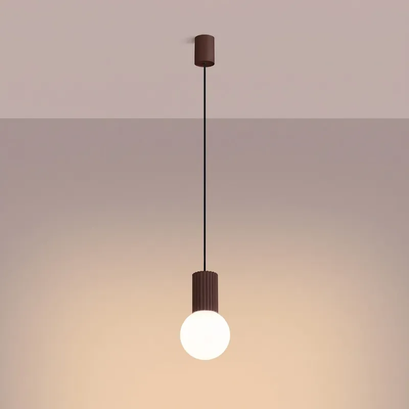 Oferta promocyjna - SOLLUX SL.2399 lampa wisząca HALO 1 brązowa