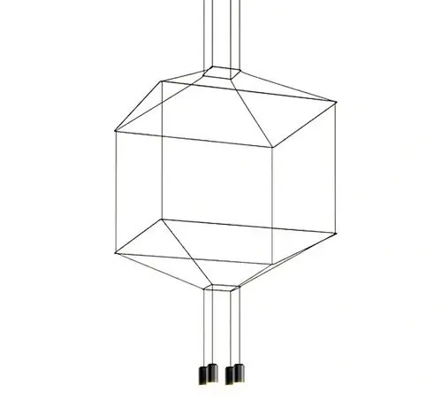 MOOSEE lampa wisząca FLUSSO 4 czarna | Szybka wysyłka