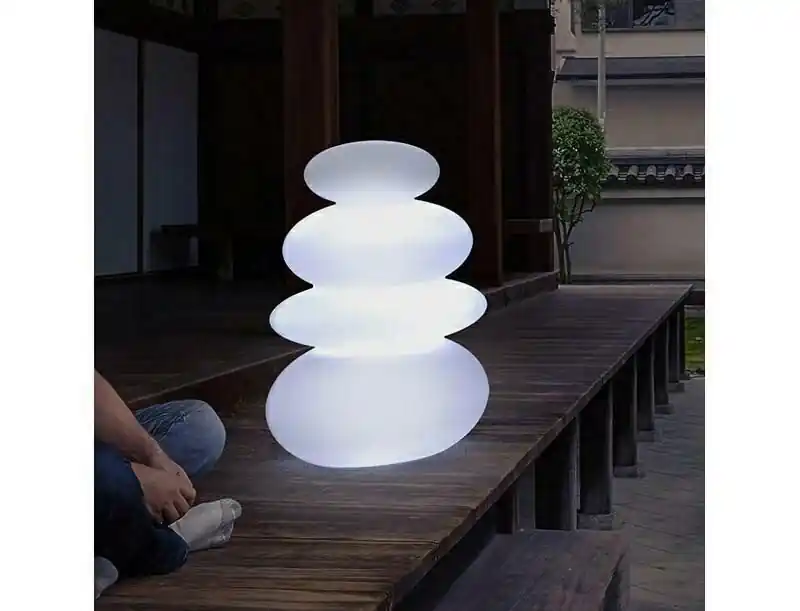 Wysoka jakość - NEW GARDEN lampa ogrodowa BALANS BATTERY biała