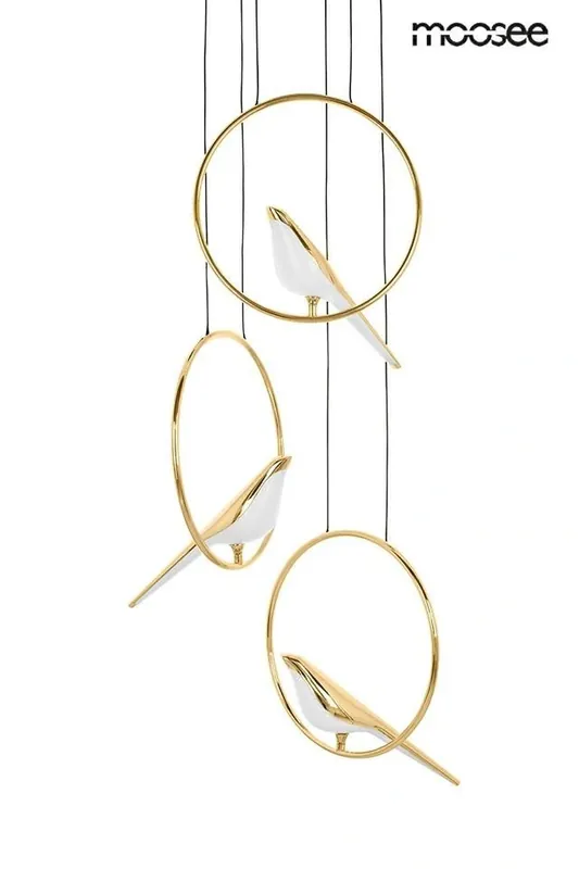 Sprawdź teraz - MOOSEE lampa wisząca BIRD DISC złota