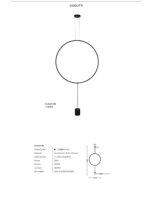 Hit - AZZARDO AZ5264 lampa wisząca CODUTTI
