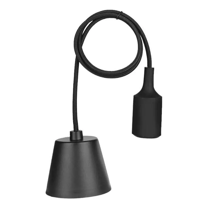 Świetna oferta - OPRAWA SILIKONOWA LAMPA WISZĄCA LOFT CZARNA E27 1M ULFN92 Unilight