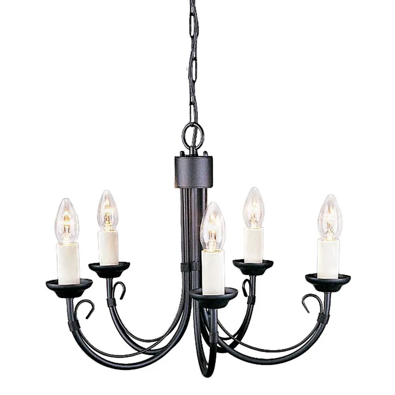 Żyrandol Chartwell Czarne CH5-BLACK Elstead Lighting - Top produkt