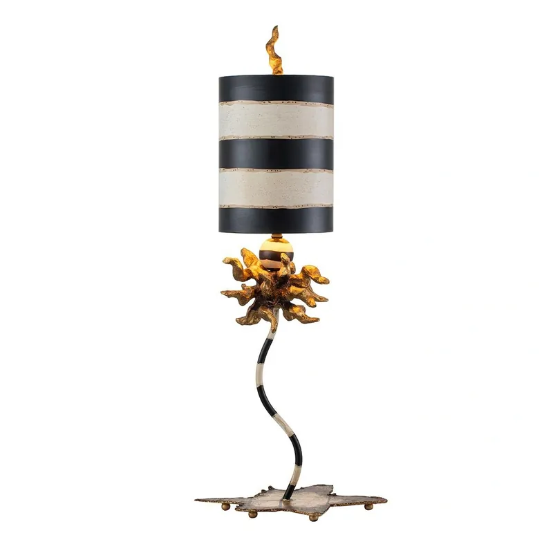 Lampa stołowa Dominique Płatki złota / Czerń / Szaro-brązowy FB-DOMINIQUE-TL Elstead Lighting - Najlepsza cena