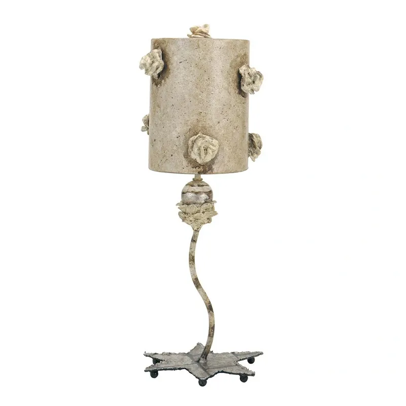 Bezpośrednio od producenta - Lampa stołowa La Fleurette Kremowe / Brąz / Płatki złota FB-LA-FLEURETTE Elstead Lighting