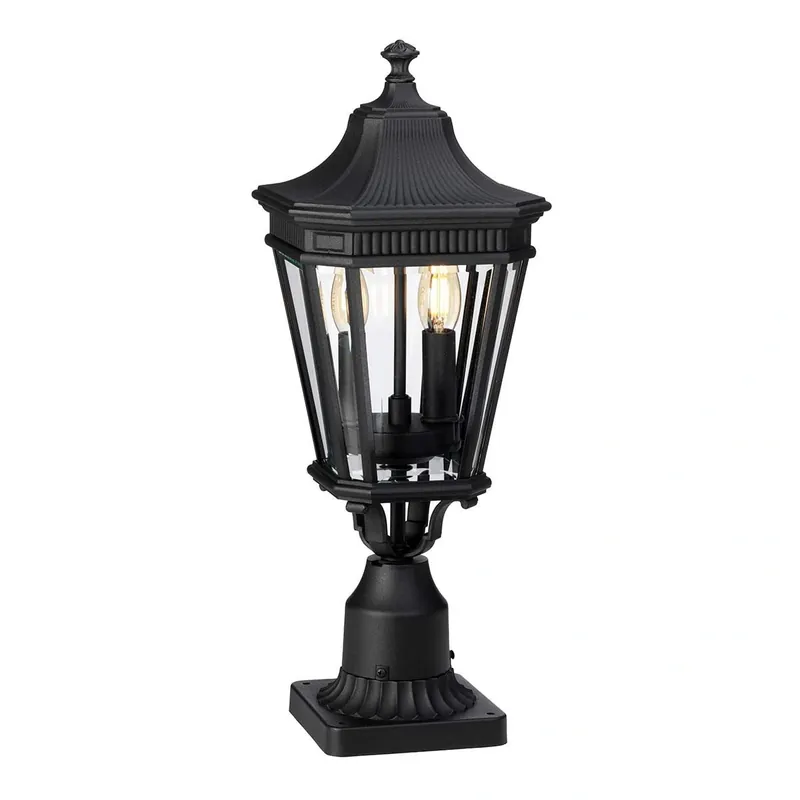 Średnia latarnia cokołowa Cotswold Lane Czarne FE-COTSLN3-M-BK Elstead Lighting | Cena producenta