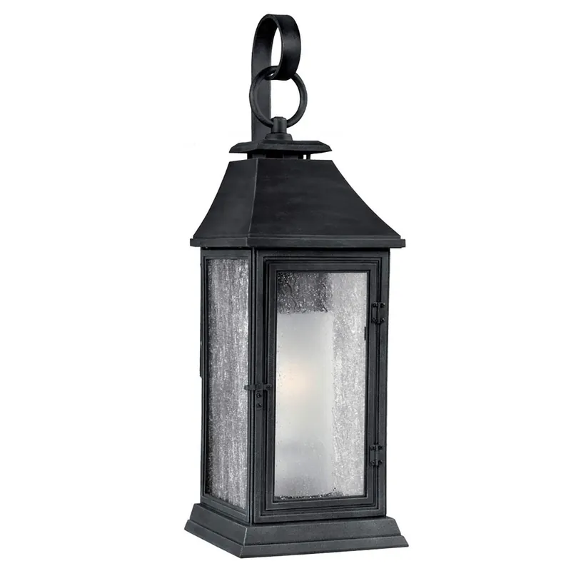 Średnia latarnia naścienna Shepherd Ciemny postarzany cynk FE-SHEPHERD-2M Elstead Lighting - Cena producenta