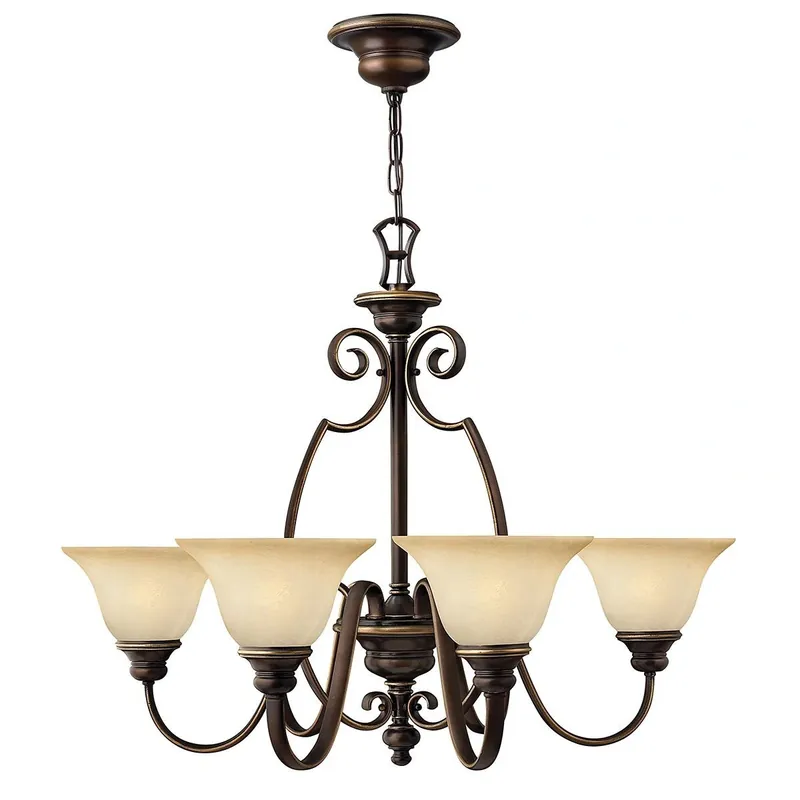 Klienci polecają | Żyrandol Cello Antyczny brąz HK-CELLO6 Elstead Lighting